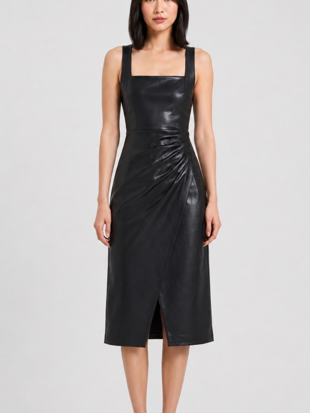 Modern Citizen Black Faux Leather Jacket with Dark Lining
